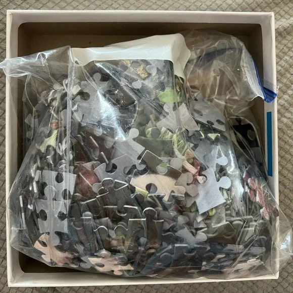 500 Pc DOG Puzzle 🧩 “Cozy Moments” Pic by Artist Kevin Daniel: Lab & Puppies - Picture 2 of 7